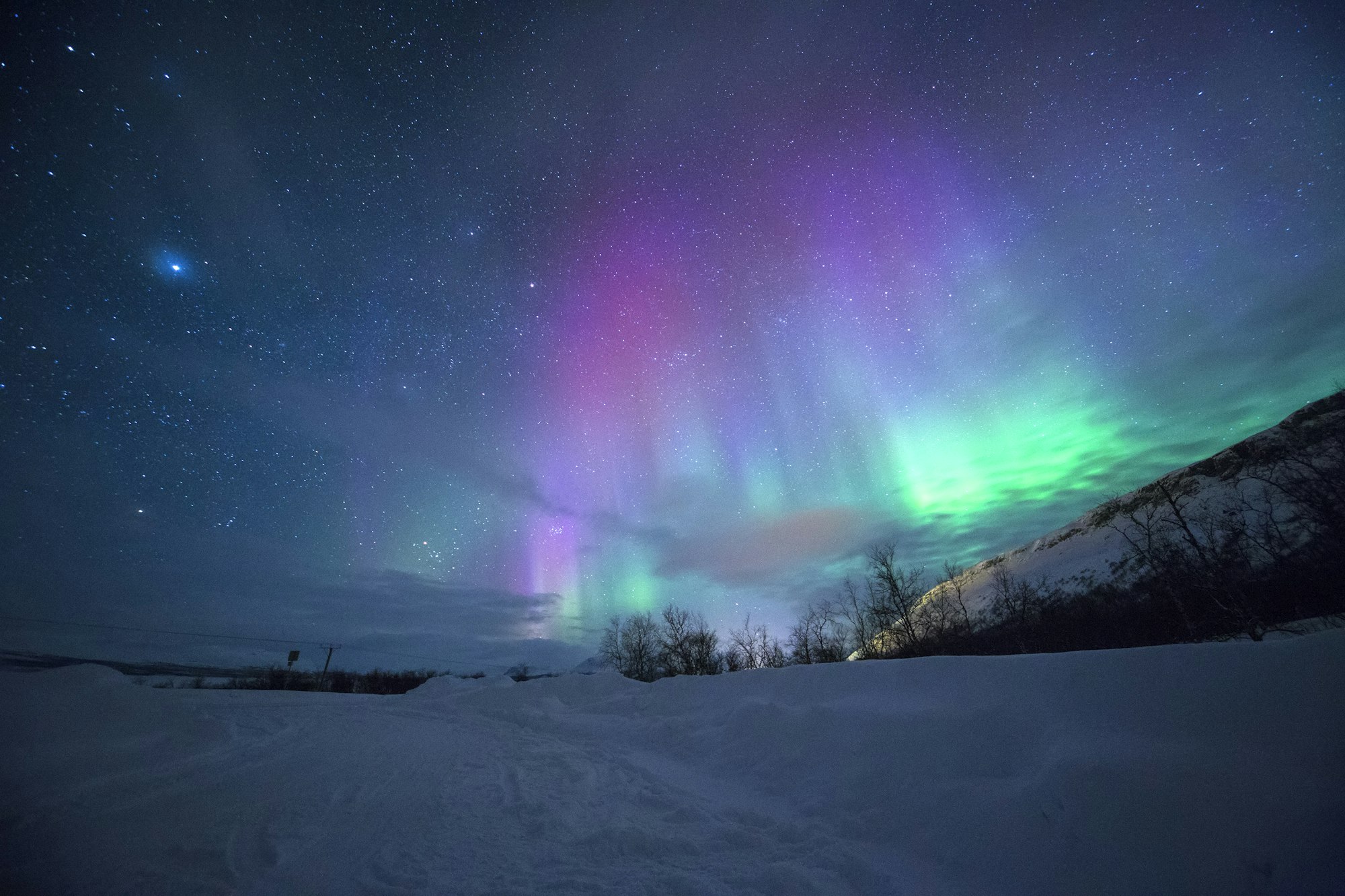 Nordic landscape background